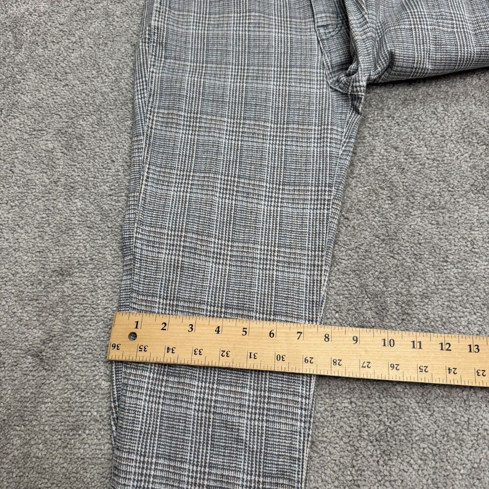 Madewell Stovepipe Ankle Jeans Womens 27 Glen Plaid Gray Straight Leg High Rise - Picture 15 of 16